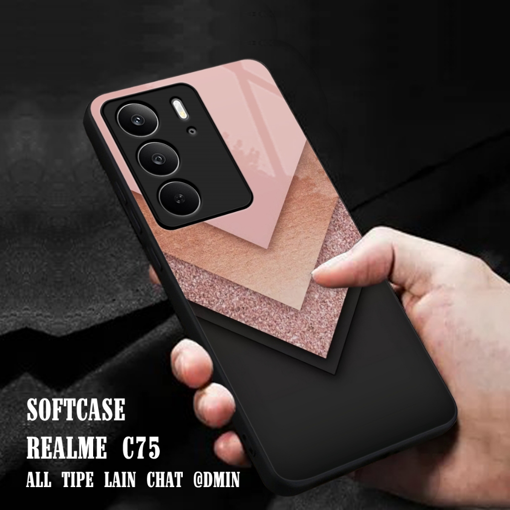 Softcase Glass Kaca Realme C75 - Reame C75 2024 - เคส HP - Realme C75 - เคส HP ทุกประเภท