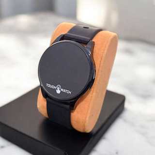 Jam Tangan Unisex Pria Wanita LED Digital Display Rubber Elektronik Fashion Couple  Touch Watch - F1009
