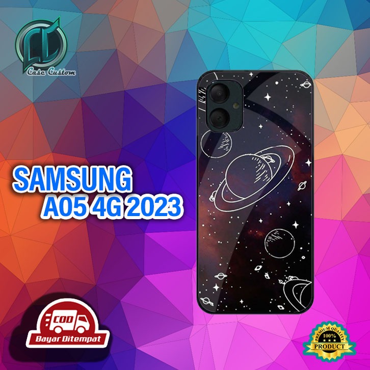 เคส SAMSUNG A05 4G 2023 ใช้ได้กับโทรศัพท์ทุกประเภท ยัง [S SPACE Motif] _เคสเงาล่าสุด _เคสแบบกําหนดเอ