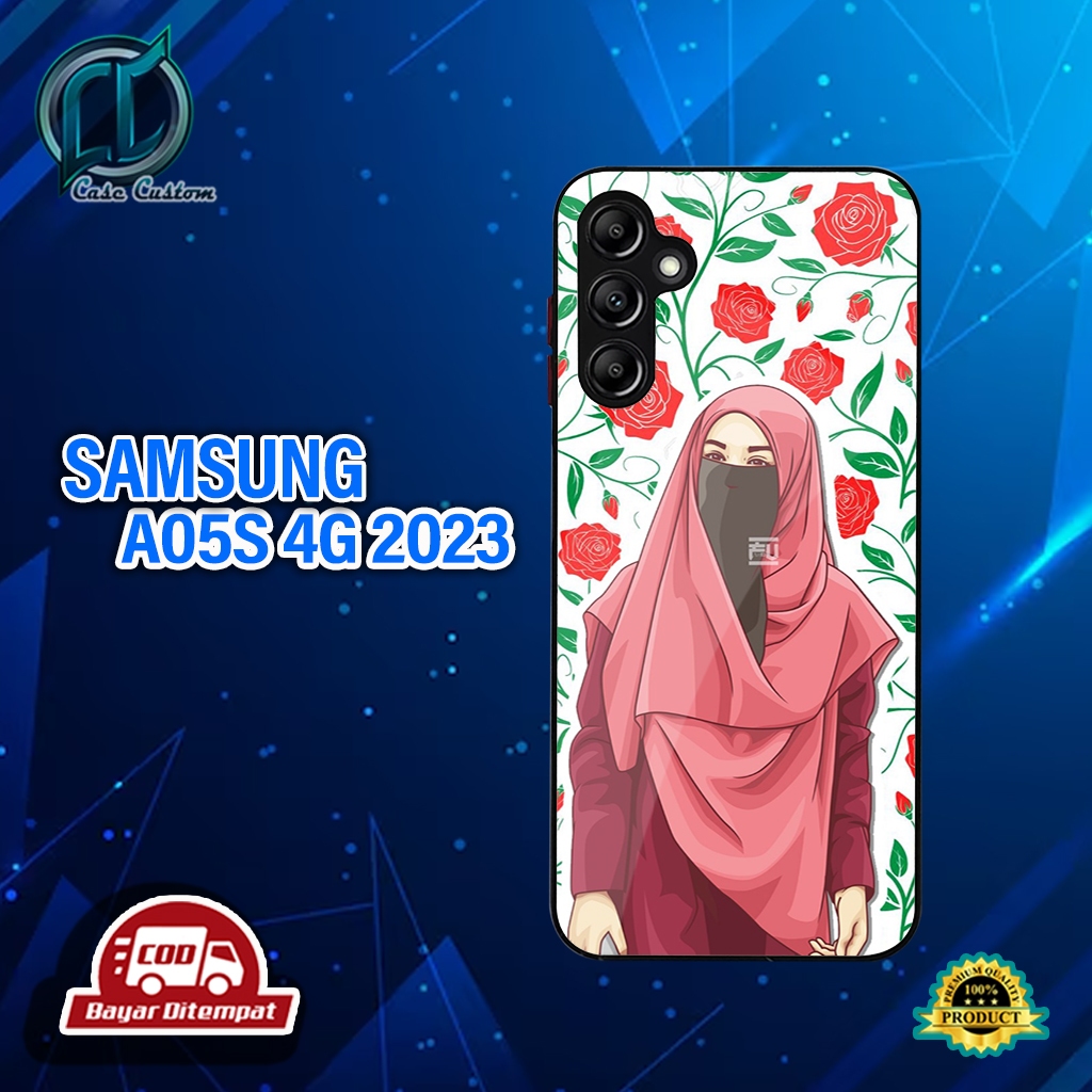 เคส HP SAMSUNG A05S 4G 2023 ใช้งานได้สําหรับโทรศัพท์ทุกประเภท ยัง [HIJAB Motif] _เคสเงาล่าสุด _เคสแบ