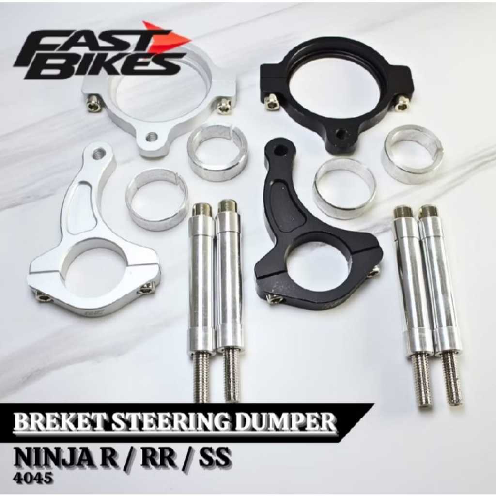 พวงมาลัย Dumper Bracket ขนาด 26 - 31 - 33 Satria Fu Vixion Tiger Ninja 150 - Ninja RR - Ninja SS As 26 - 31 33MM Top Stabilizer Bracket Silver Black
