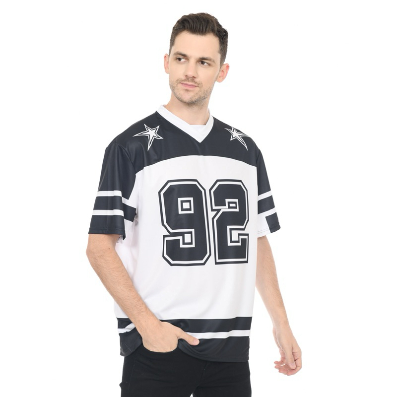 PHOPPHIESS Jersey Boxy Vintage Oversize Baseball Jersey ผู้ชายผู้หญิง