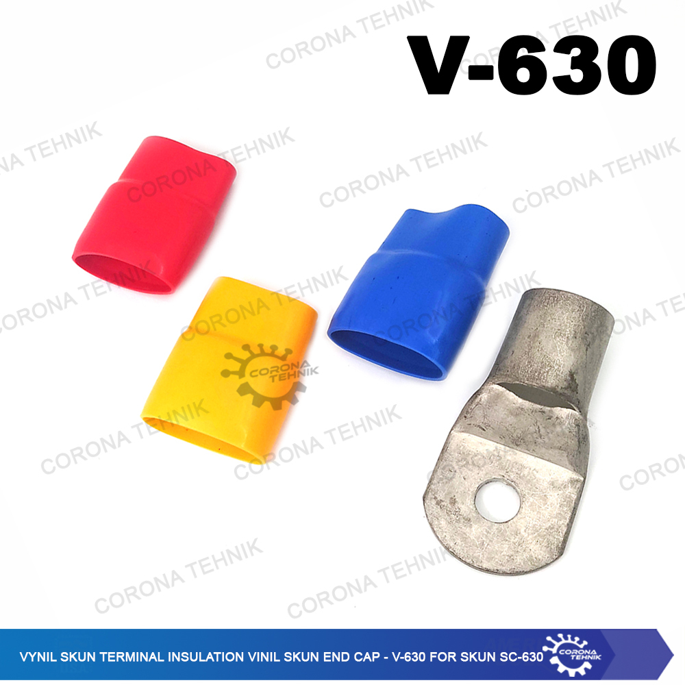 Vinyl Skun End Cap - V-630 สําหรับ Skun SC-630 Vinyl Skun Terminal Insulation