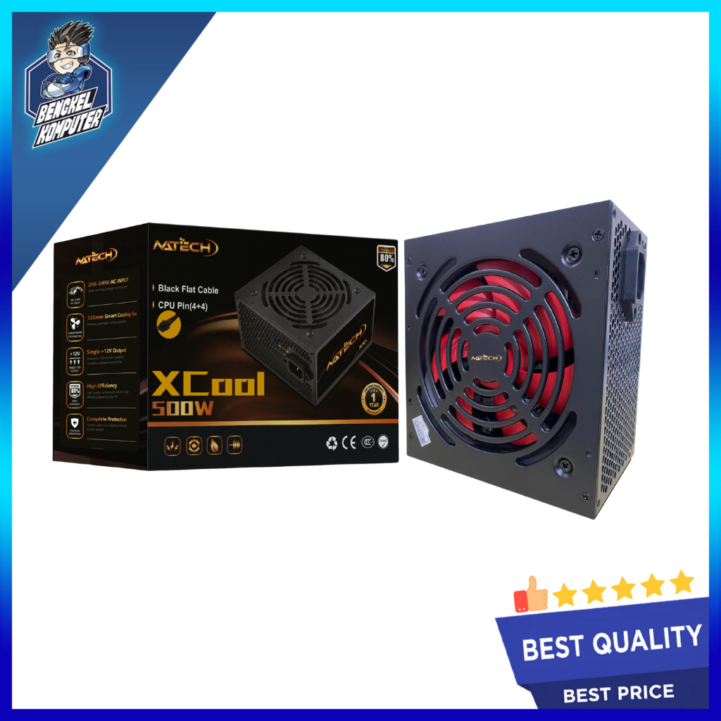 พาวเวอร์ซัพพลาย NATECH XCOOL 500W