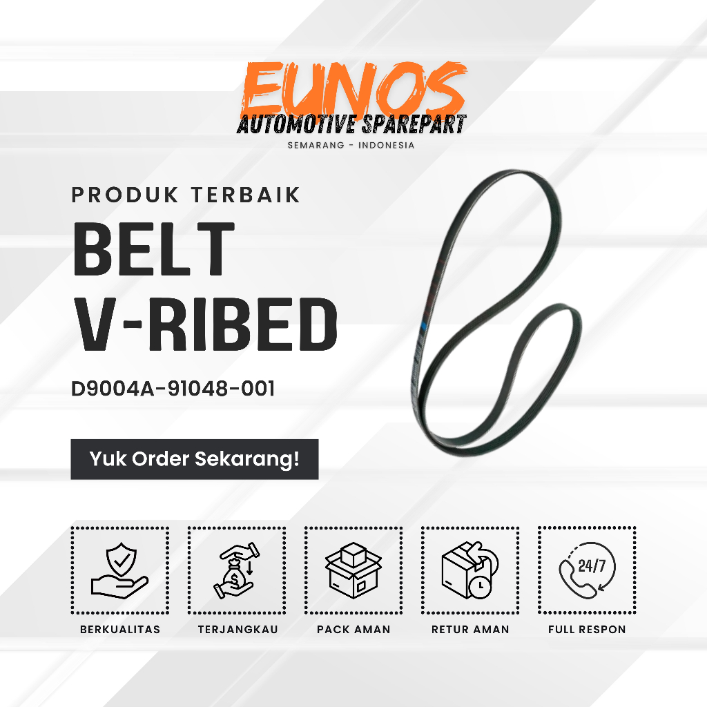 FAN BELT / VAN BELT DAIHATSU GRANDMAX 6 PK 1810 ORIGINAL !! PN: D9004A-910948-001