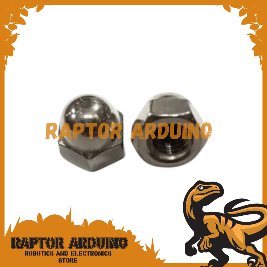 น็อตหมวก 8 มม. M8 สแตนเลส 304 น็อตล็อคป้องกันสนิม