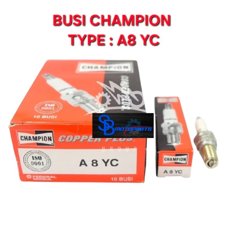 CHAMPION TYPE: A8YC SPARK PLUG TIGER MEGA PRO OLD PRIMUS GL PRO GL MAX SCORPIO OLD SCORPIO Z คุณภาพด