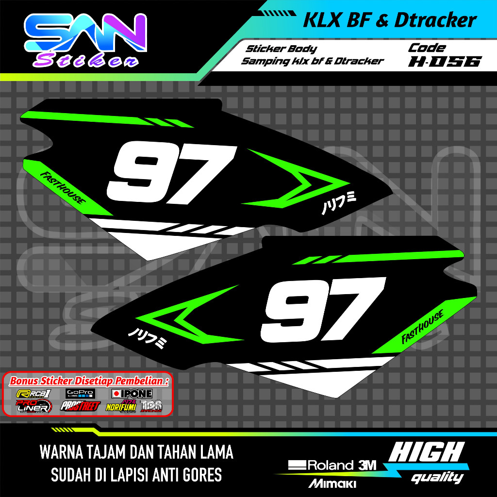 KAWASAKI คาวาซากิ เคแอลเอ็กซ์ แฟน ผู้ประกอบการ สติ๊กเกอร์ตัวด้านขวาและซ้ายเปลี่ยนฟรีชื่อและจํานวนสี