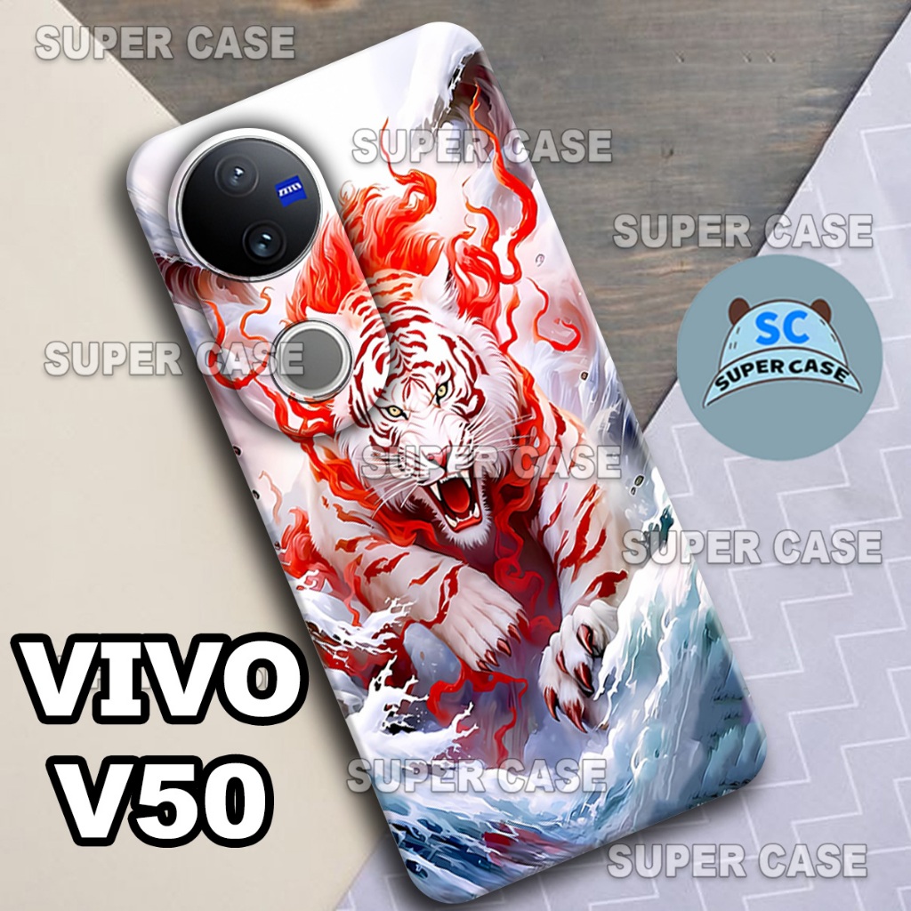 (Q2) Procamera Softcase สําหรับ VIVO V50 HP ใหม่ล่าสุด | เสือ MOTIF | เคส VIVO V50 | เคส VIVO V50 So
