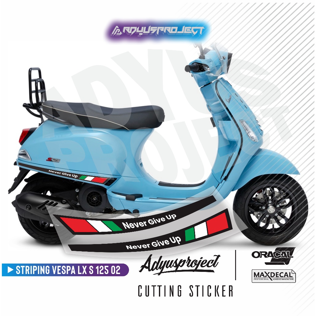 Vespa LX S 125 Italian Style 02 Cutting Sticker Striping Sticker