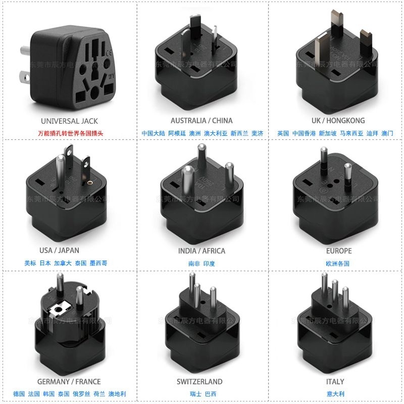AEBRAND PLUG ADAPTER CONVERTER USA TYPE A & B JAPAN THAILAND TAIWAN KANADA - TYPE A / 2 ขา - ELECTRI