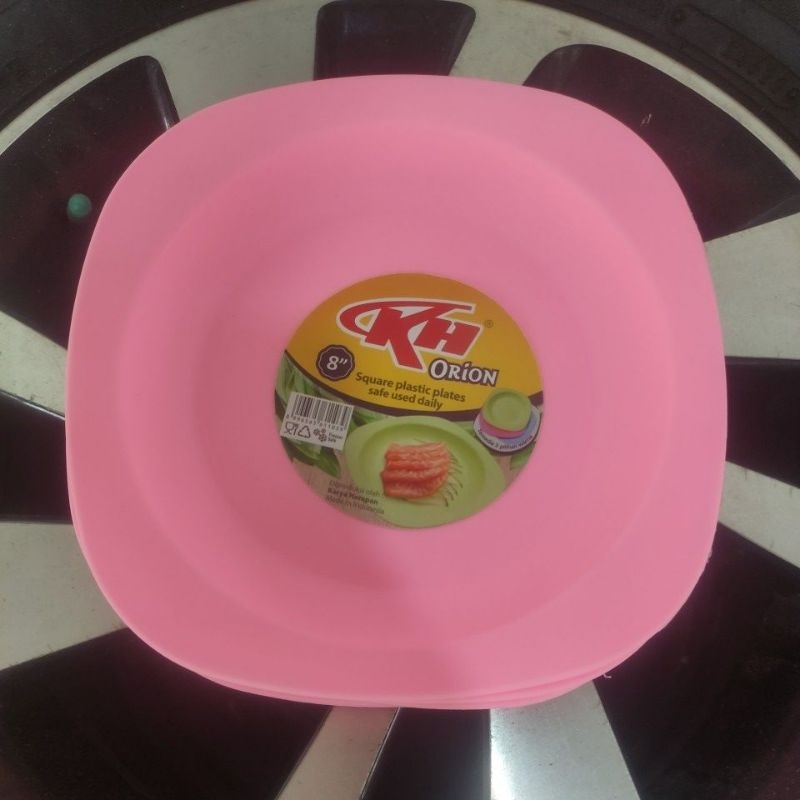 จานอาหารค่ํา Orion 8 นิ้ว (12 ชิ้น) สีชมพู