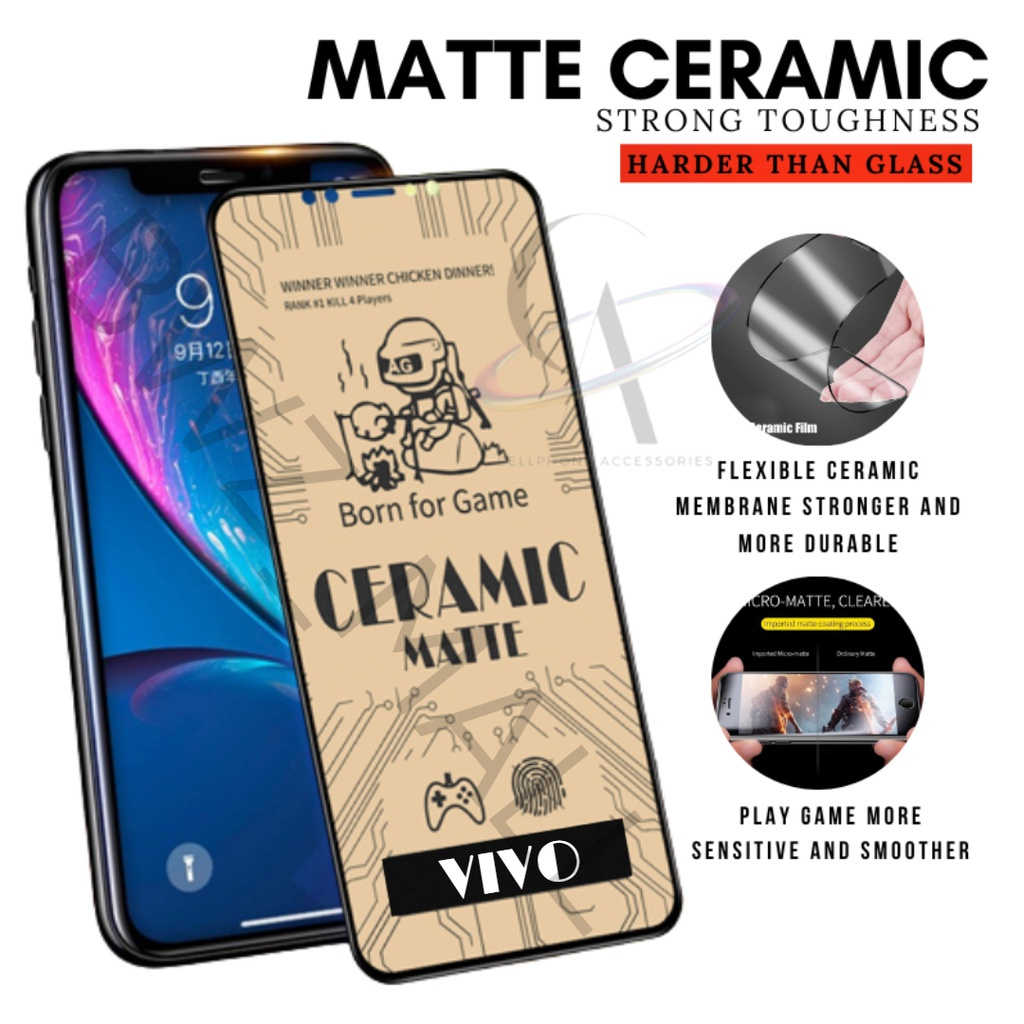 Anti-Scratch Ceramic Matte VIVO X200/X200 PRO/X300/X300I/Y29 4G/Y29S/Y04/V50/V50 LITE/Y200/Y200/Y200
