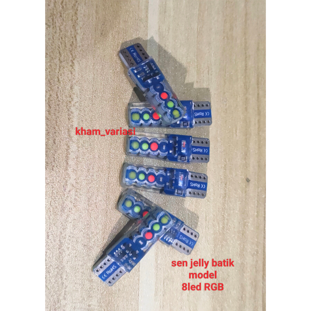 JELLY 8 LED BATIK MODEL TURN LIGHT BULB RGB FLASH LIGHT