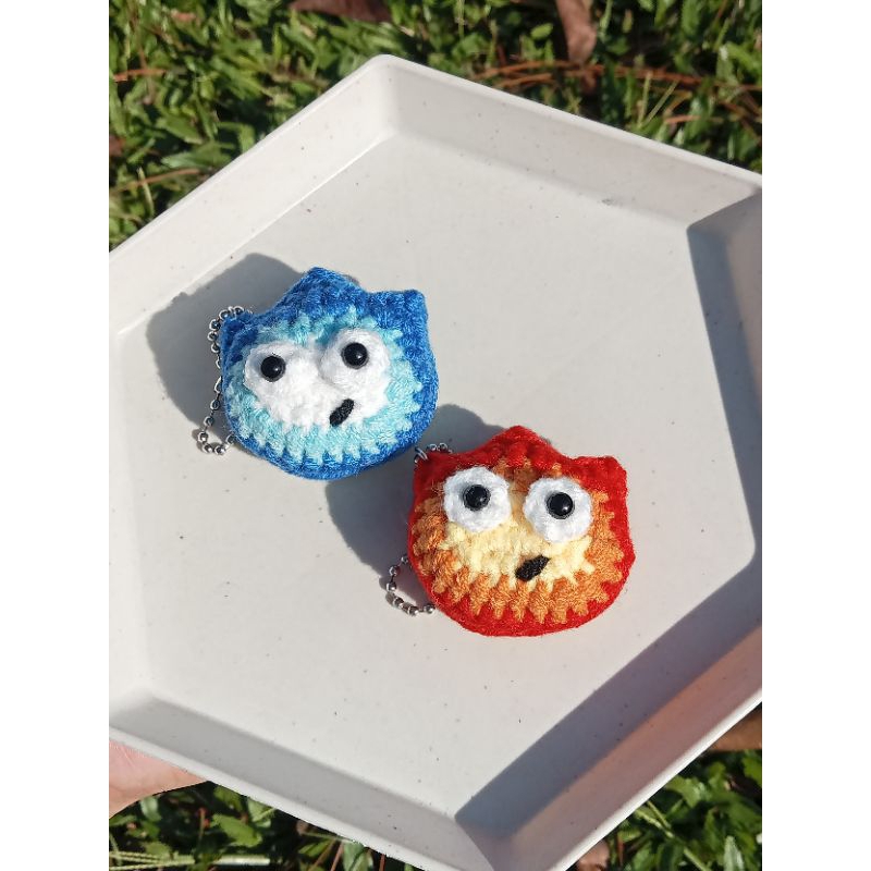 GANTUNGAN CALCIFER KEYCHAIN CROCHET || ไม้แขวนเสื้อถักแคลซิเฟอร์ || Ghibli Edition