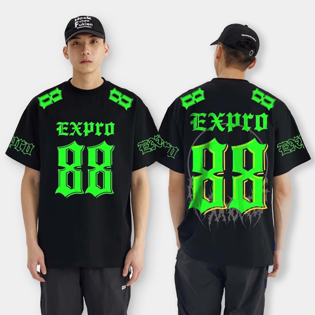 KATUN เสื้อยืดผู้ชาย EXPRO 88 Number Image, เสื้อยืดผ้าฝ้าย Combed 30s, เสื้อ Distro, Cool BaseBall 