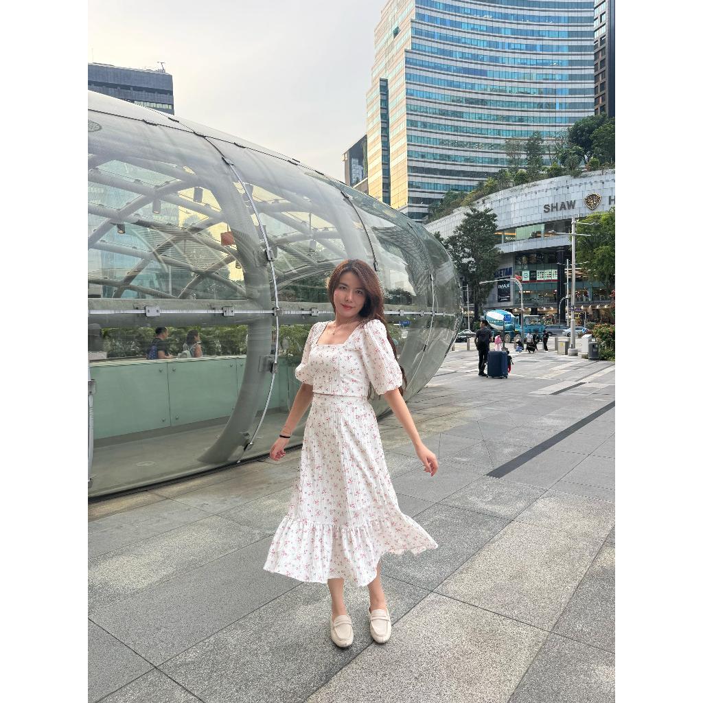 Domscorner - Flower series - ชุดหน้าร้อนกระโปรงยอด Ye jin - ชุดดอกไม้