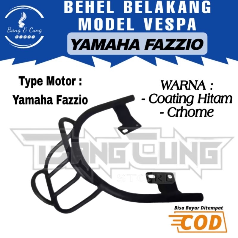 ด้านหลังแร็คแร็คยึด Behel Begel Planger ด้านหลัง Fazzio Fazio Vespa Matic รุ่น