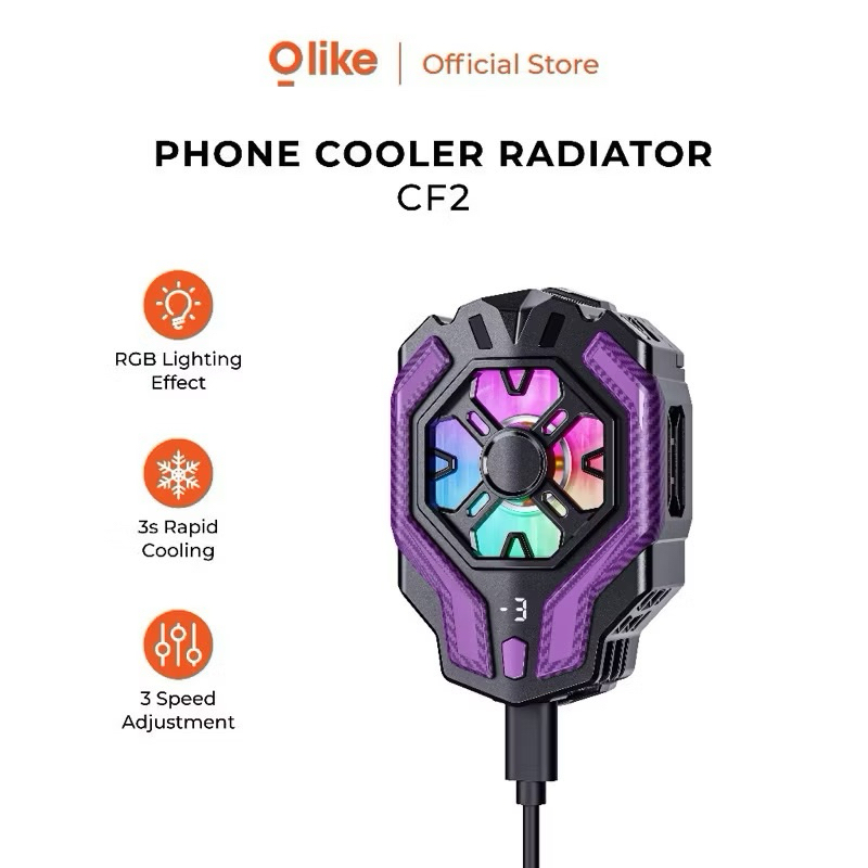 HP OLIKE CF2 PHONE COOLER RADIATOR / เกม STREAMING PHONE COOLER