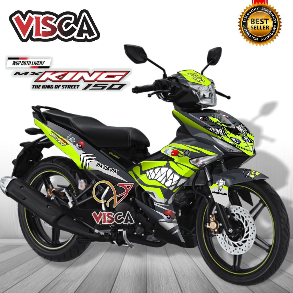 Decal Mx King 150 Full Body สติกเกอร์ Mx King 150 Full Body Striping Mx King 150 Shark Variation