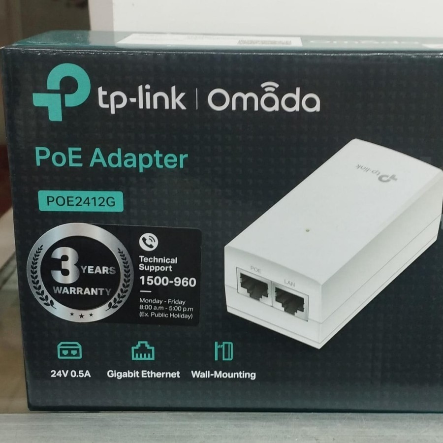 อะแดปเตอร์ TP-LINK TL-POE2412G POE Gigabit 24V TPLink 2412G
