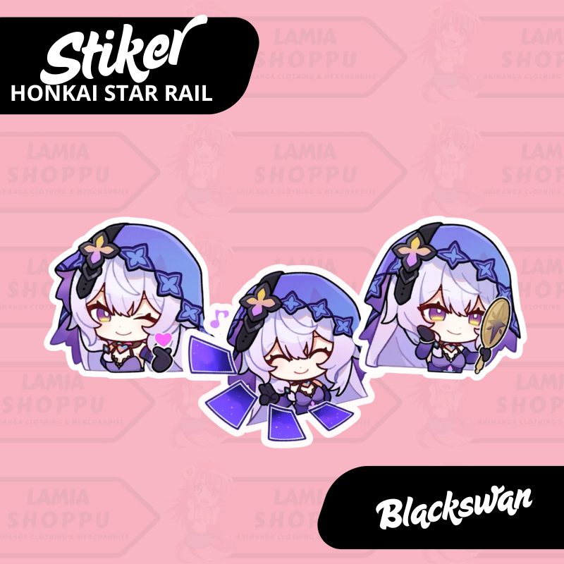 สติกเกอร์รางดาว Honkai | สติ๊กเกอร์ Blackswan HSR | Anigame สินค้ากันน้ําไวนิลรางดาว Honkai