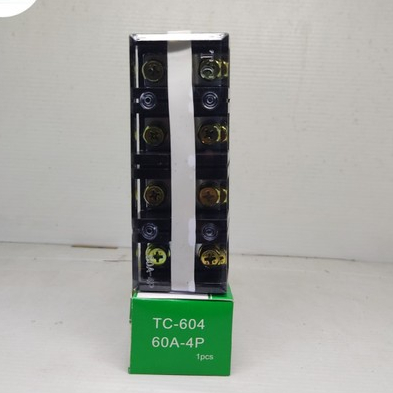 TC-604 Terminal Block 60A 4P ขั้วไฟฟ้า