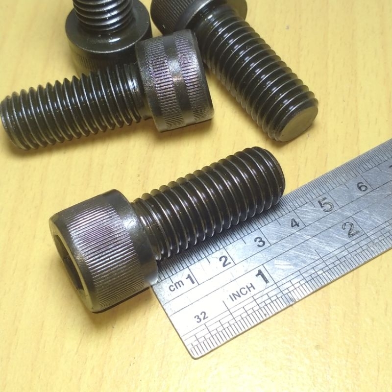 UNC L bolt 5/8x1" 1/2 G11 L bolt thread นิ้ว สกรูหัวจมเหล็ก 5/8x 1" 1/2