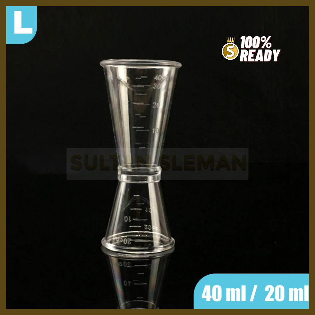 Acrylic Jigger 20ml/40ml / อะคริลิคพลาสติกใส Jigger 20/40ml / ถ้วยตวง