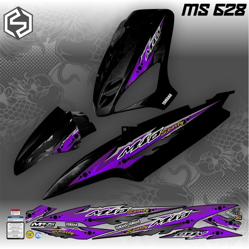 Thailand variation Striping สําหรับ Mio sporty/Mio smile Ms 1235/1243