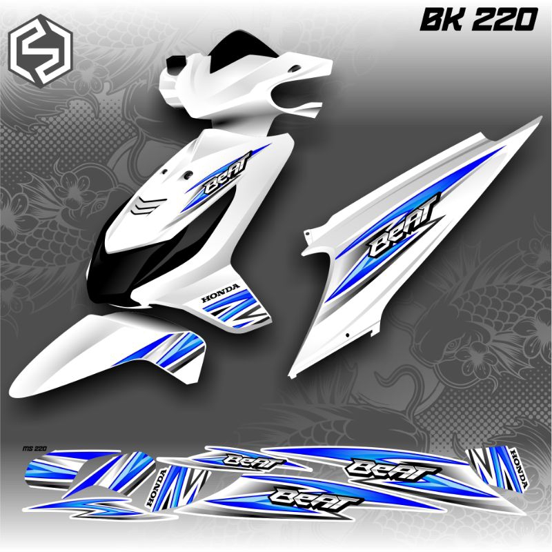 Beat คาร์บูเรเตอร์ Graphic Striping Thailand Variation / bk 220 / bk 228