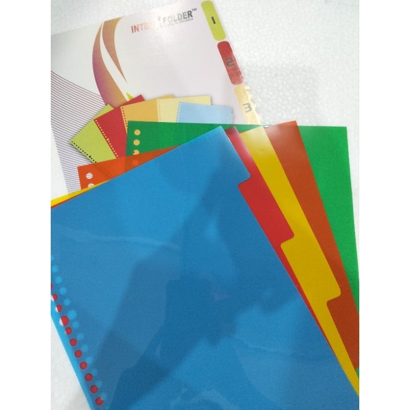 B5 PP INDEX 5 TABS BOOK MARKER INTER X FOLDER ยี่ห้อ