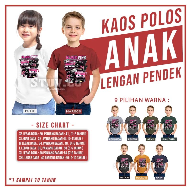 ใหม่ JETBUS 3+ BLACK PINK SCREEN-PRINTED CHILDRENS CLOTHES, BUS VECTOR PICTURE เสื้อยืด, COTTON COMB