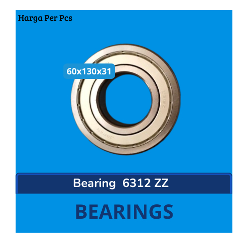 แบริ่ง 6312 ZZ N*N ฝาเหล็กคู่