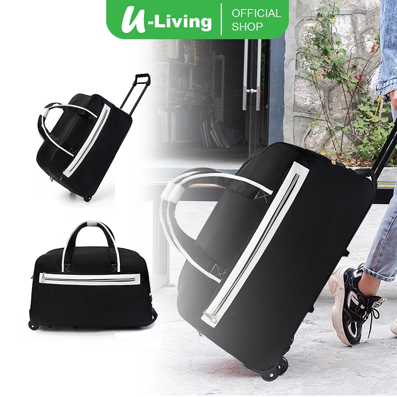U-Living รถเข็น Duffel กระเป๋าเดินทางกระเป๋าเดินทางกระเป๋าเดินทาง Cabin รถเข็นกระเป๋า 2 ล้อ 360 องศา
