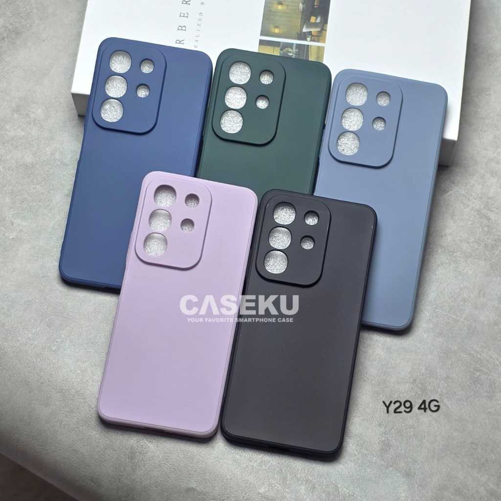 Softcase Candy Macaron Square Plain Case Vivo Y29 4G MS-1