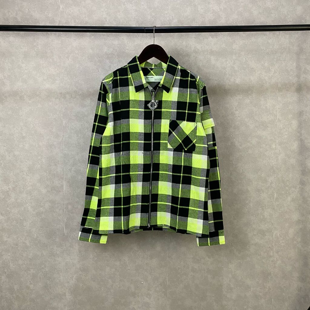 KEMEJA Boom Shirt 0-w418 Fire Skulls Unisex Oversize Mens Top Flannel Zip Men