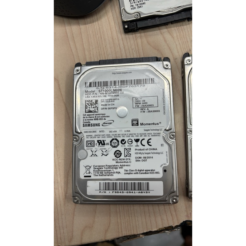 SEAGATE ฮาร์ดดิสก์ segate 1tb แล็ปท็อปเดิมถอด