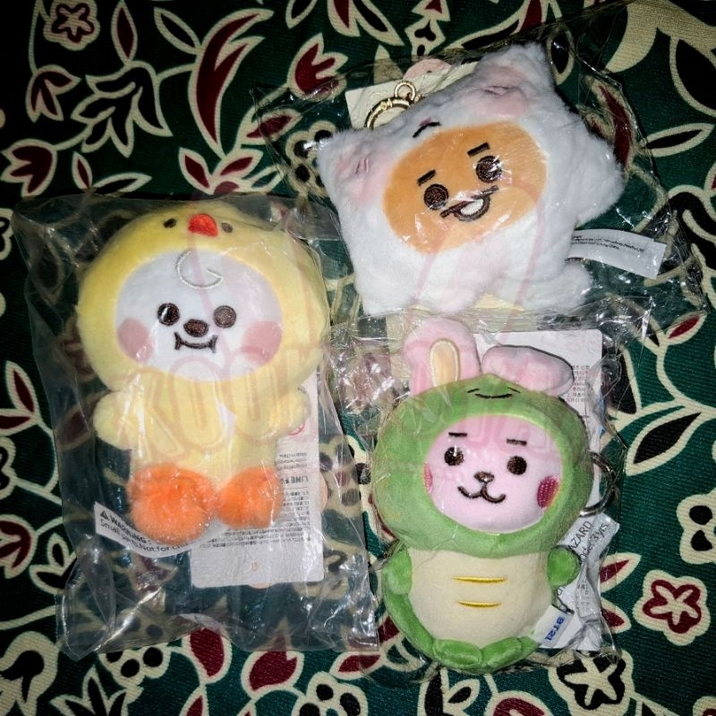[READY] พวงกุญแจตุ๊กตาเด็ก BT21 Fluffy / Ocean BT21 พวงกุญแจคุณภาพพรีเมี่ยม