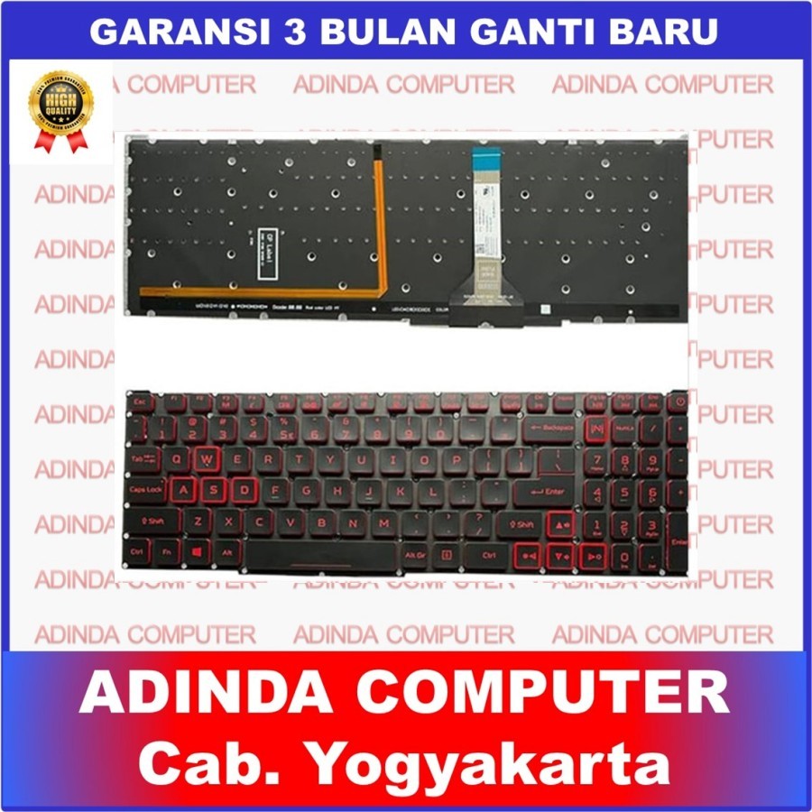 Acer Nitro 5 AN515-57 AN515-46 AN515-43 AN515-58 AN517-42 RGB Backlight 14 Pin คีย์บอร์ด