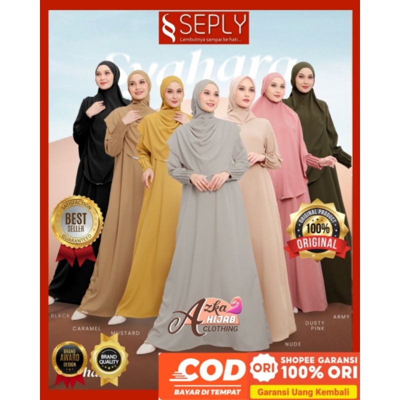 Seply Syahara 02 Gamis Syari Set Khimar Gamis Set Khimar Gamis Syari Set Hijab Gamis Set Hijab