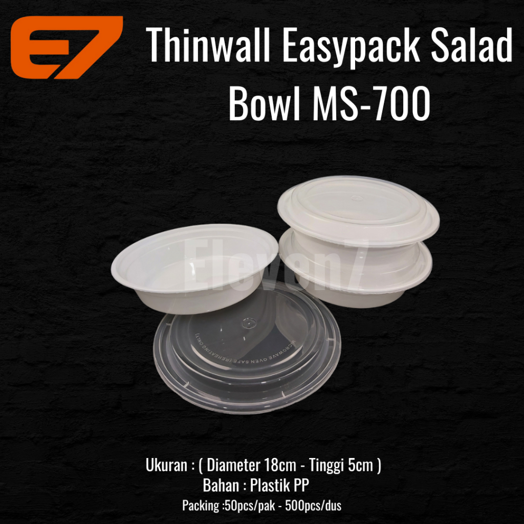 Thinwall RD Easypack กล่องอาหารกลางวันชามพลาสติก 700ml