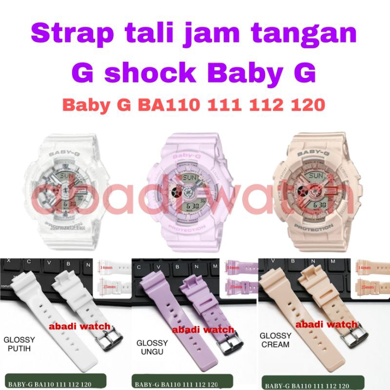 สายนาฬิกา Casio G shock BABYG BABY-G BABY G BA110 BA 110 BA111 BA 111 BA112 BA 112 BA120 BA 120