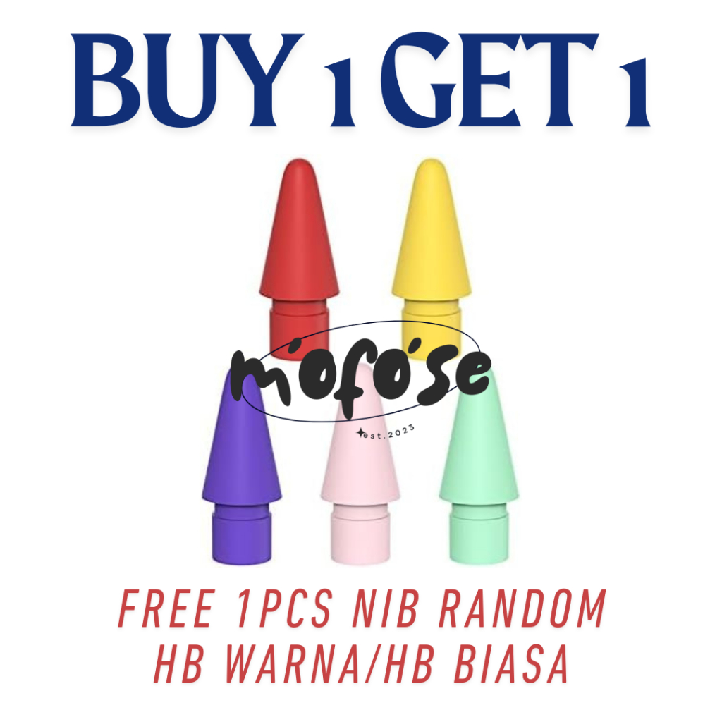 ซื้อ 1 แถม 1! [HB] สีเปลี่ยน Apple Pencil Nib, อะไหล่ปลายปลายปากกา Apple Pencil