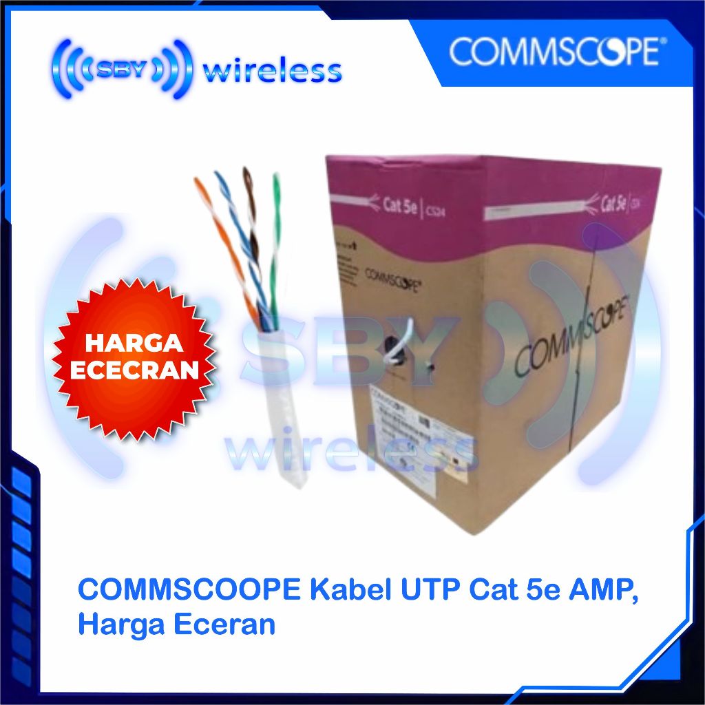 UTP Cat5e Amp Commscope Cable ขายปลีก