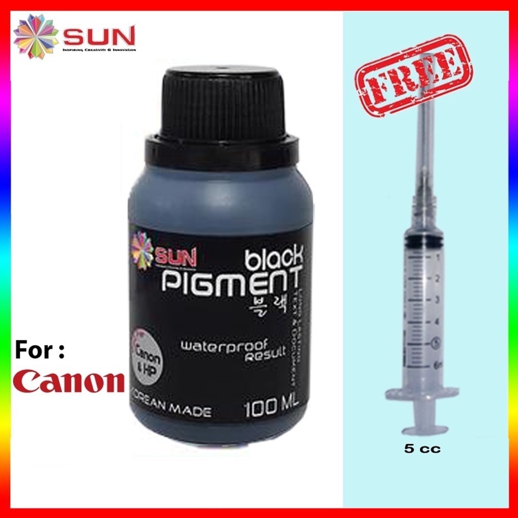 CANON PRINTER PIGMENT INK - SUN BLACK PIGMENT INK 100 ML
