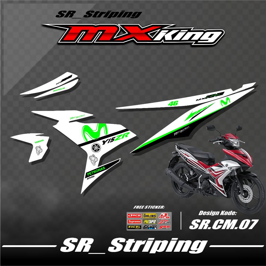Mx King 150 Striping / Mx King Variation / Mx King 150 / Mx King 150 Sticker / Mx King 150 SR.07 Mot