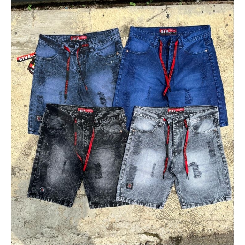 DNA_ Denim MENS RIPPED JEANS WISKER MENS PREMIUM RIPPED RIPPED JEANS SHORTS