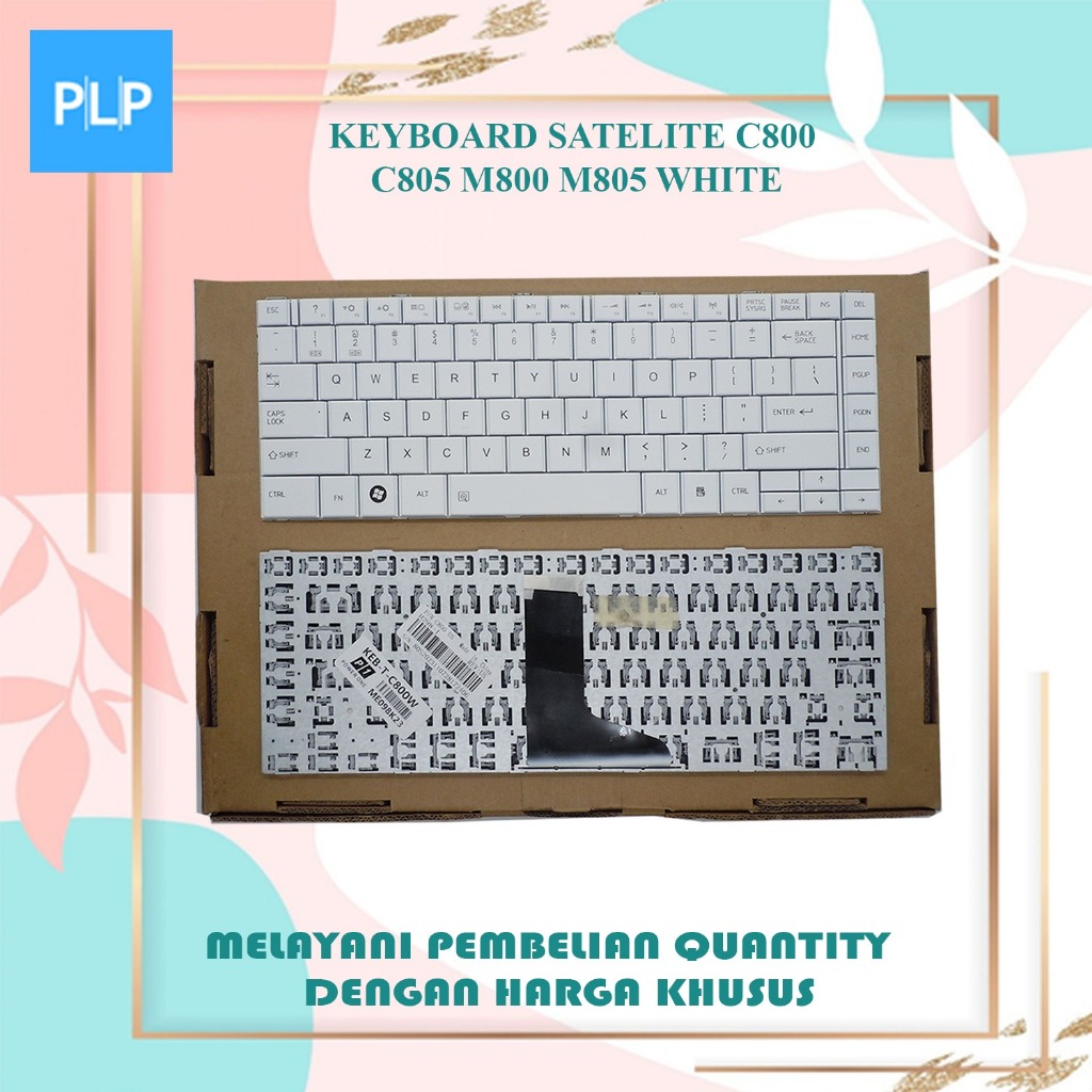 Toshiba Satellite C800 C805 M800 M805 L800 L805 คีย์บอร์ดสีขาว