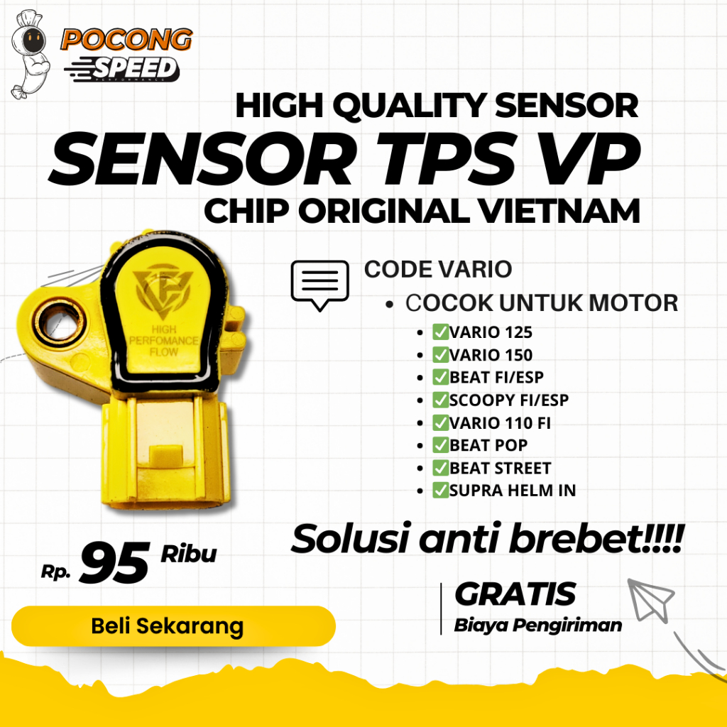 TPS RACING VARIO 125 150 SENSOR TPS BEAT TPS SENSOR RACING UPGRADE MORE ACCURATE SENSOR TPS VIETNAM